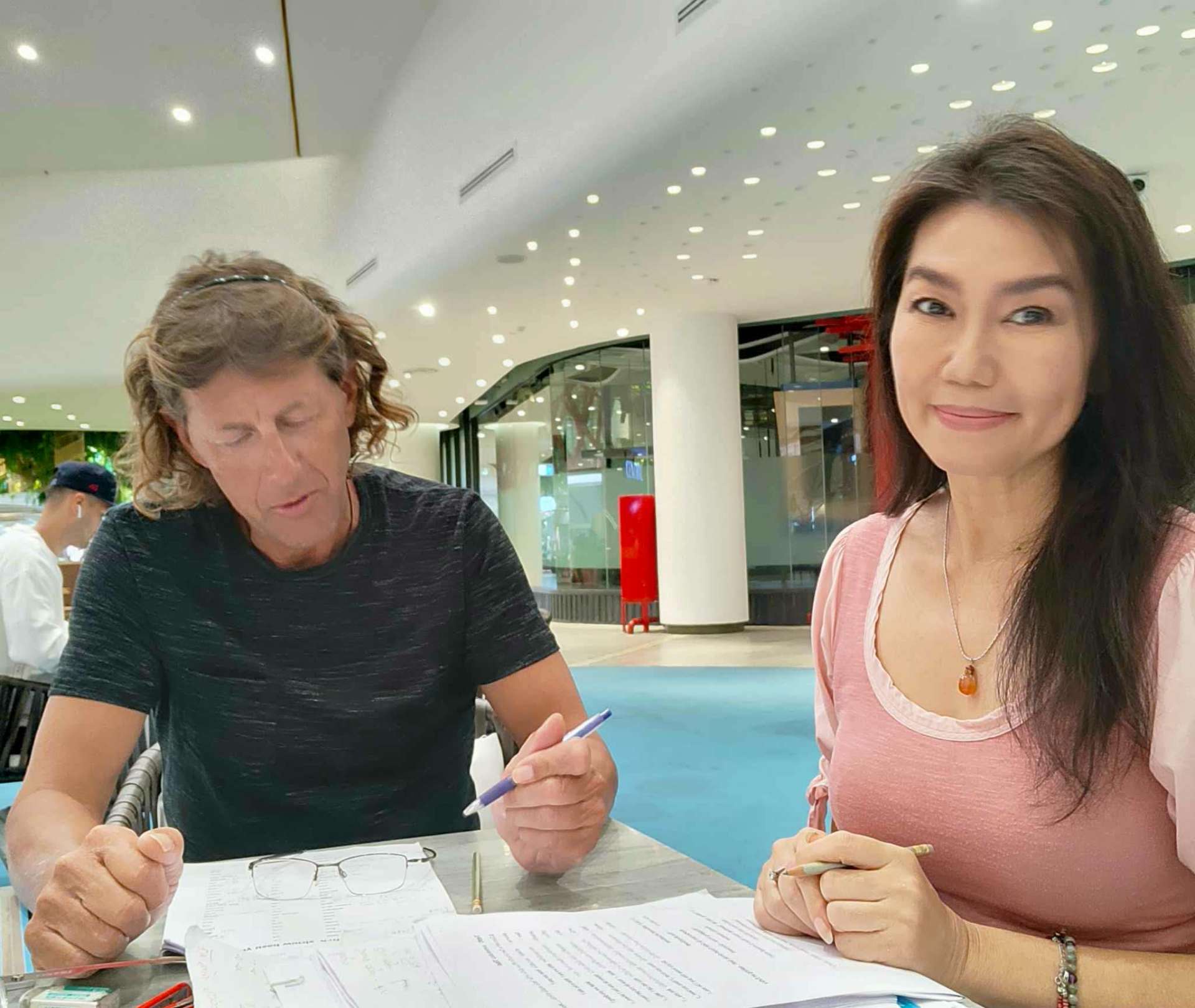 Rita teaching a student